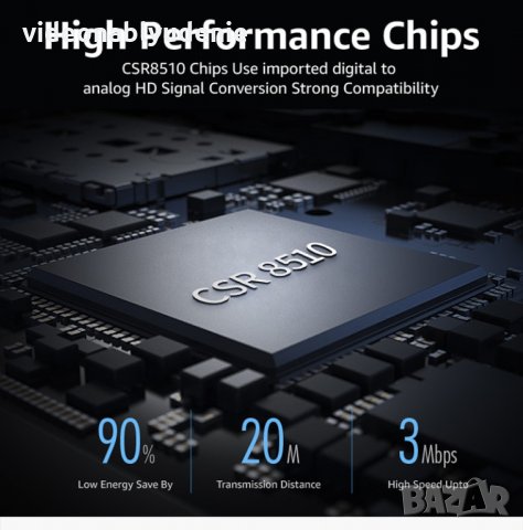 Универсален Безжичен Bluetooth 4.0 USB Адаптер Аудио Трансмитер 20 Метра Обхват 3 Mb/сек CSR8510 Чип, снимка 4 - Слушалки и портативни колонки - 23563437