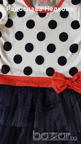 Туту рокля Точки - 92 см, снимка 2 - Детски рокли и поли - 16650425