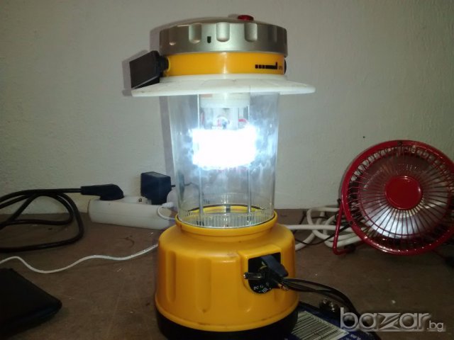 Мощна къмпинг LED лампa, с акумулатор, снимка 2 - Спортна екипировка - 10818468