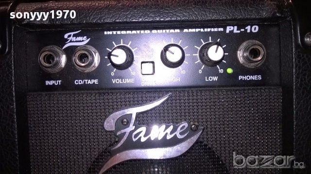 Fame pl-10 gitar amplifier-24/24/15см-внос швеицария, снимка 8 - Китари - 15093776