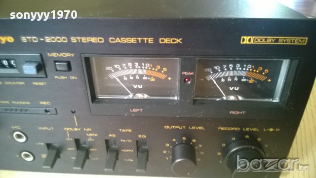 sankyo std-2000 stereo cassette deck-made in japan-9.2 кг-внос швеицария, снимка 17 - Декове - 10272155