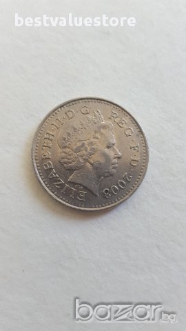 Монета От 10 Английски Пенса От 2003г. / 2003 10 UK Pence Coin KM# 989 Sp# 4650, снимка 3 - Нумизматика и бонистика - 15879771