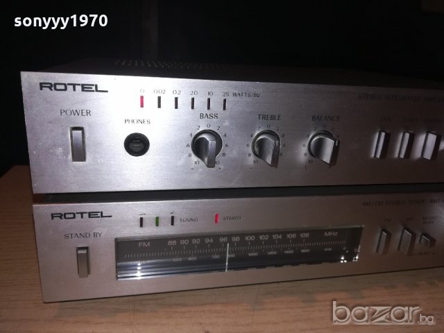 rotel-amplifier+tuner-made in japan-внос швеицария, снимка 7 - Ресийвъри, усилватели, смесителни пултове - 21061393