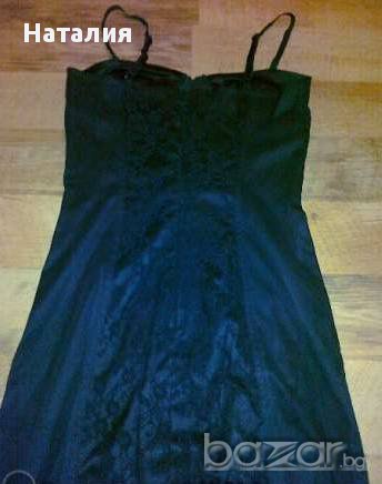 Черна дантелена рокля, снимка 3 - Рокли - 14320229