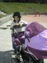 Намалена - Лилава детска количка 2 в 1 +чанта 