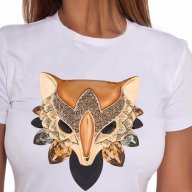 НОВО! ХИТОВА дамска тениска CRYSTAL FOX с дизайн! Създай модел с твоя снимка!, снимка 1 - Тениски - 15597072