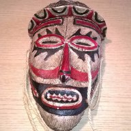 Красива африканска маска-33/16/9см-внос швеицария, снимка 8 - Антикварни и старинни предмети - 16093771
