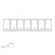1. Хладилна поставяща се отгоре витрина 1,2 м х 0,4 м - за 3x 1/3 + 1x 1/2 GN-контейнер номер на арт, снимка 12 - Витрини - 11647933