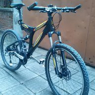 Планински алуминиев велосипед Бианчи с амортисьори 26 цола и дискови спирачки, снимка 9 - Велосипеди - 15019240