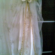 Булченска рокля в цвят екрю, снимка 3 - Рокли - 10757375