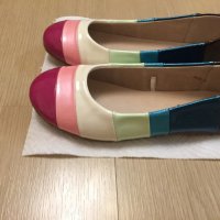 Многоцветни обувки / балеринки от естествена кожа Giosеppo, номер 34, нови, снимка 1 - Детски обувки - 23816725