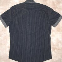 Нова мъжкo-юношеска риза, къс ръкав «Angelo Litrico», S/37-38, снимка 4 - Ризи - 23839081
