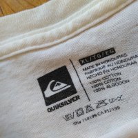 Намалена Quiksilver тениска с къс ръкав бяла, снимка 5 - Тениски - 11004061