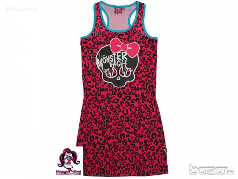 Нова цена! Детска рокля Monster High за 10 и 12 г. - леопард, снимка 1