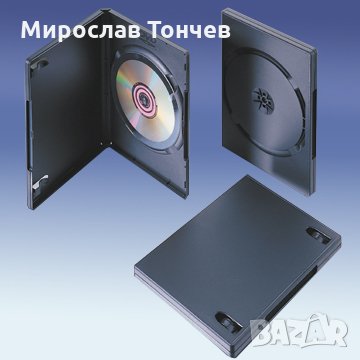 DVD кутия Единична черна – 14 mm , снимка 1