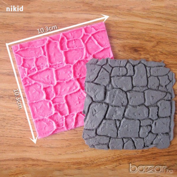 мозайка камъни силиконов молд форма за декорация торта фондан шоколад и др, снимка 1