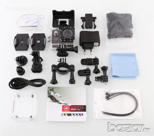  Спорт камера екшън камера видеорегистратор камера за кола , ски , мото спорт , вело спорт, снимка 4 - Камери - 10005917