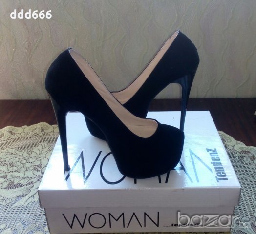Дамски обувки с висок ток, снимка 1 - Дамски обувки на ток - 18548300