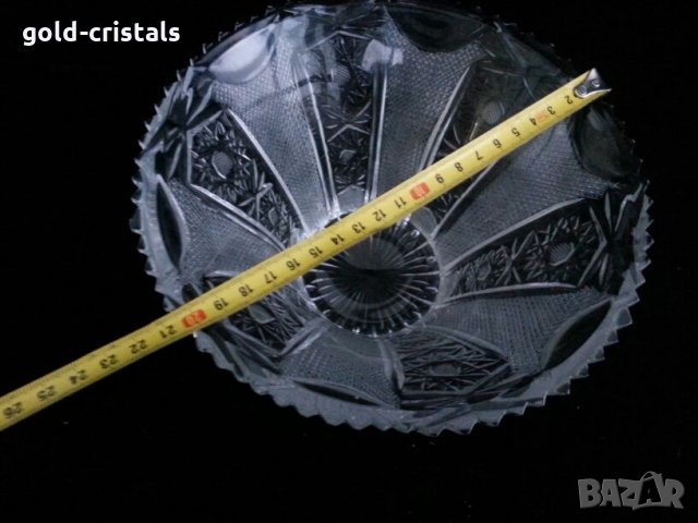 Кристална купа фруктиера, снимка 3 - Антикварни и старинни предмети - 24078884