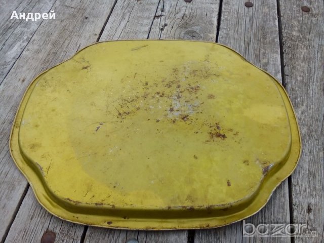 Стар поднос, снимка 4 - Антикварни и старинни предмети - 18896018