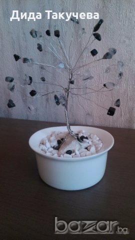 Дръвчета от естествени камъни.Добрият подарък носещ избрана енергия за Вас и другите., снимка 3 - Декорация за дома - 16172932