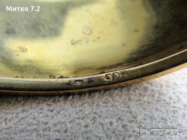 сребърна гривна и обеци с позлата, снимка 7 - Бижутерийни комплекти - 21200735