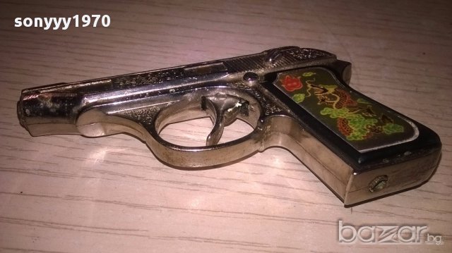 пищов запалка-метален 10х6х2см-внос швеицария, снимка 5 - Антикварни и старинни предмети - 18150452