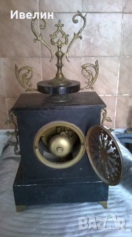 стар каминен часовник от края на 19 век, снимка 5 - Антикварни и старинни предмети - 21946432