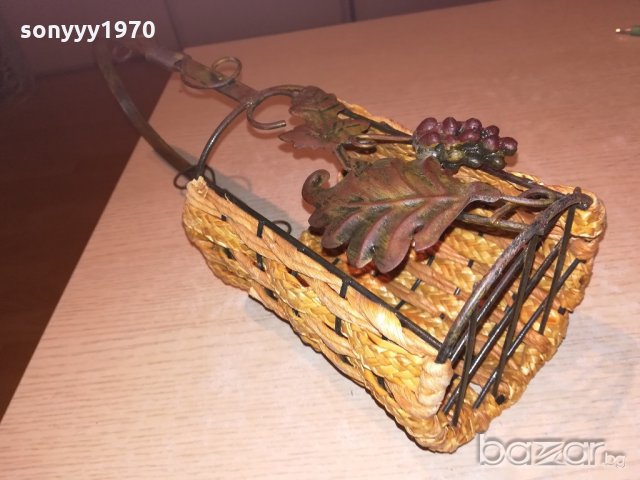 поставка за вино-метална с оплетка-40х12см-внос швеицария, снимка 18 - Колекции - 20310658
