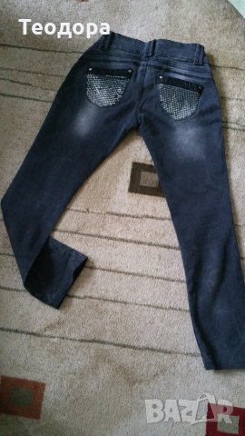 Дънки с камъчета, снимка 4 - Дънки - 24081094