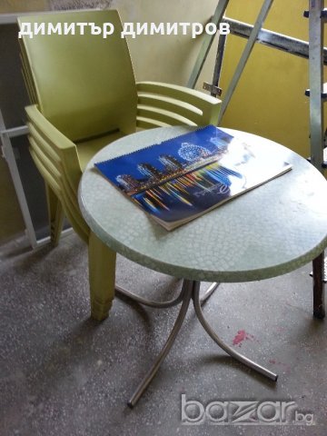 Маса(плот верзалит)+3 стола, снимка 1 - Маси - 20629656