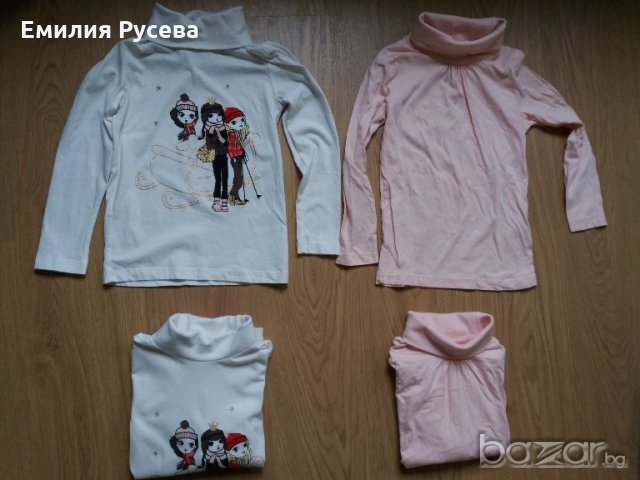 НОВИ блузки-5-6 г, снимка 1 - Детски Блузи и туники - 20548197