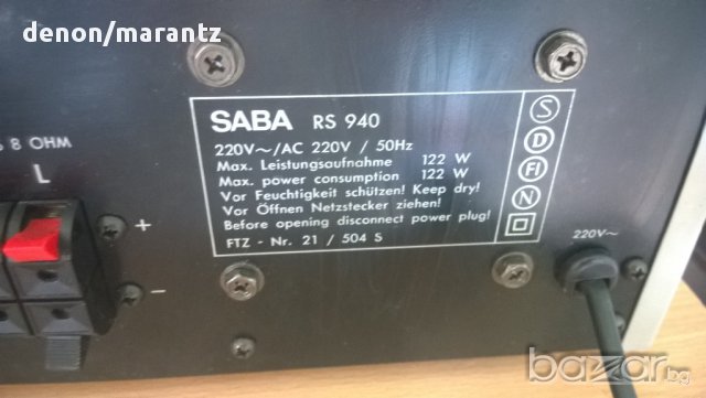 saba rs-940 stereo receiver-made in germany-внос швеицария, снимка 9 - Ресийвъри, усилватели, смесителни пултове - 8402437