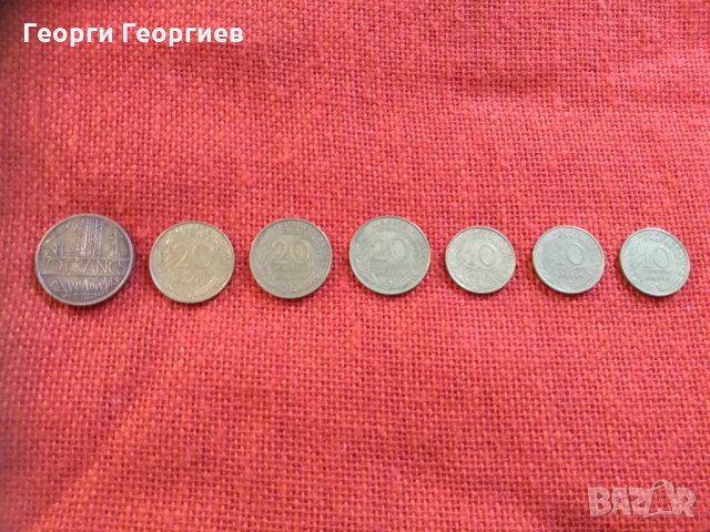 Френски  монети, 7 броя, емисии от 1992г. до 1976г., много запазени, снимка 5 - Нумизматика и бонистика - 23356475