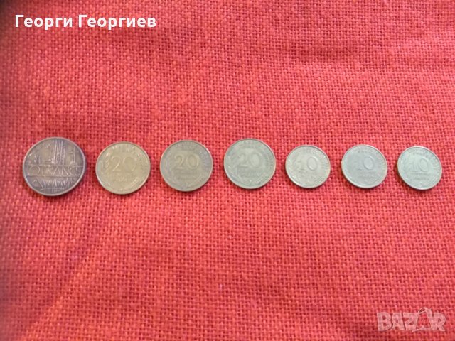 Френски  монети, 7 броя, емисии от 1992г. до 1976г., много запазени, снимка 5 - Нумизматика и бонистика - 23356475