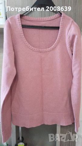 Дамски пуловер TERRA NOVA, памучен, М размер, цвят пепел от рози