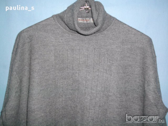 Пуловер тип пончо с Ръкави / 100% кашмир и вълна , снимка 3 - Блузи с дълъг ръкав и пуловери - 16389004