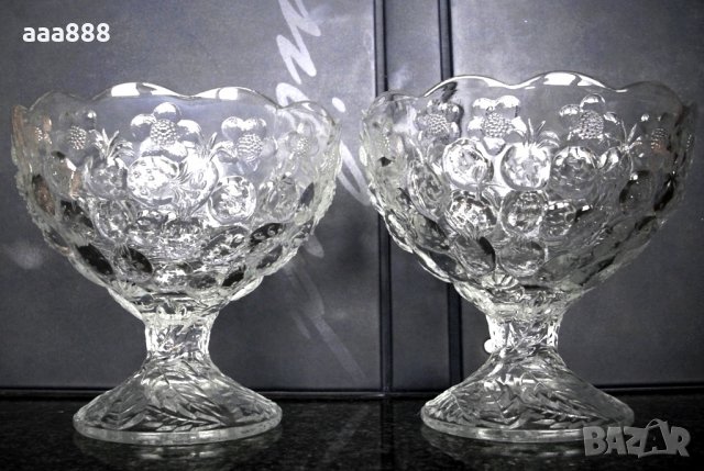 Кристални фруктиери купи ягода комплект