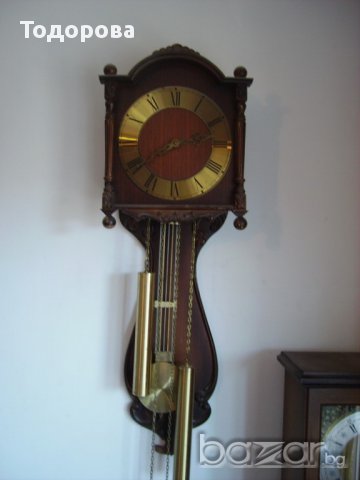 Стар механичен стенен часовник, снимка 7 - Антикварни и старинни предмети - 16638714