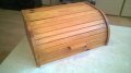 дървена кутия за хляб-лакирана-40х26х17см, снимка 3