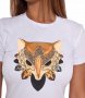 НОВО! ХИТОВА дамска тениска CRYSTAL FOX с дизайн! Създай модел с твоя снимка!, снимка 1