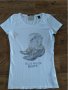 Maison Scotch Blue Rocks Boots Tee - страхотна дамска тениска, снимка 4