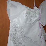 Булчинска рокля, по поръчка от Асеновград, много добро състояние, снимка 3 - Сватбени рокли - 16425159