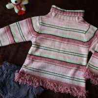 🎀🎁🎀 Плетено пуловерче на Palomino за 4-5 год., снимка 2 - Други - 20282023
