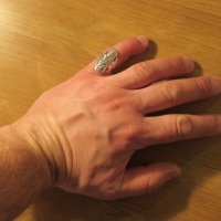Дамски Сребърен пръстен - красив дизайнерски модел за ценители  -  стар внос от Щатите , снимка 4 - Пръстени - 24253167