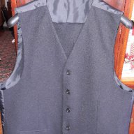 Нов мъжки костюм с елек, цвят черен размер XL № 52, снимка 4 - Костюми - 15000879