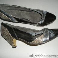 Сребърни обувки 37н. , снимка 1 - Дамски обувки на ток - 18185892