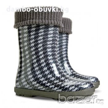 Детски гумени ботушки черно пипи  DEMAR , снимка 1
