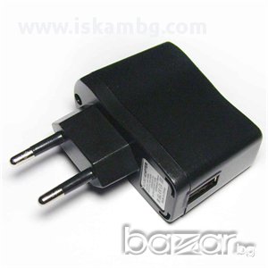 USB Зарядно - Адаптер - код USB адаптер 220V, снимка 1