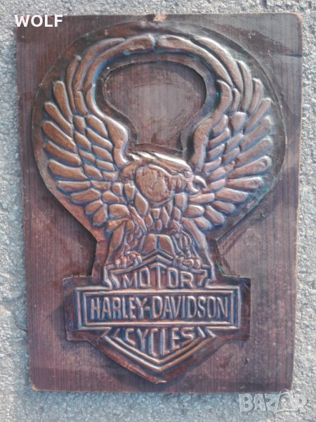 HARLEY DAVIDSON CYCLE VINTAGE медна табела, снимка 1